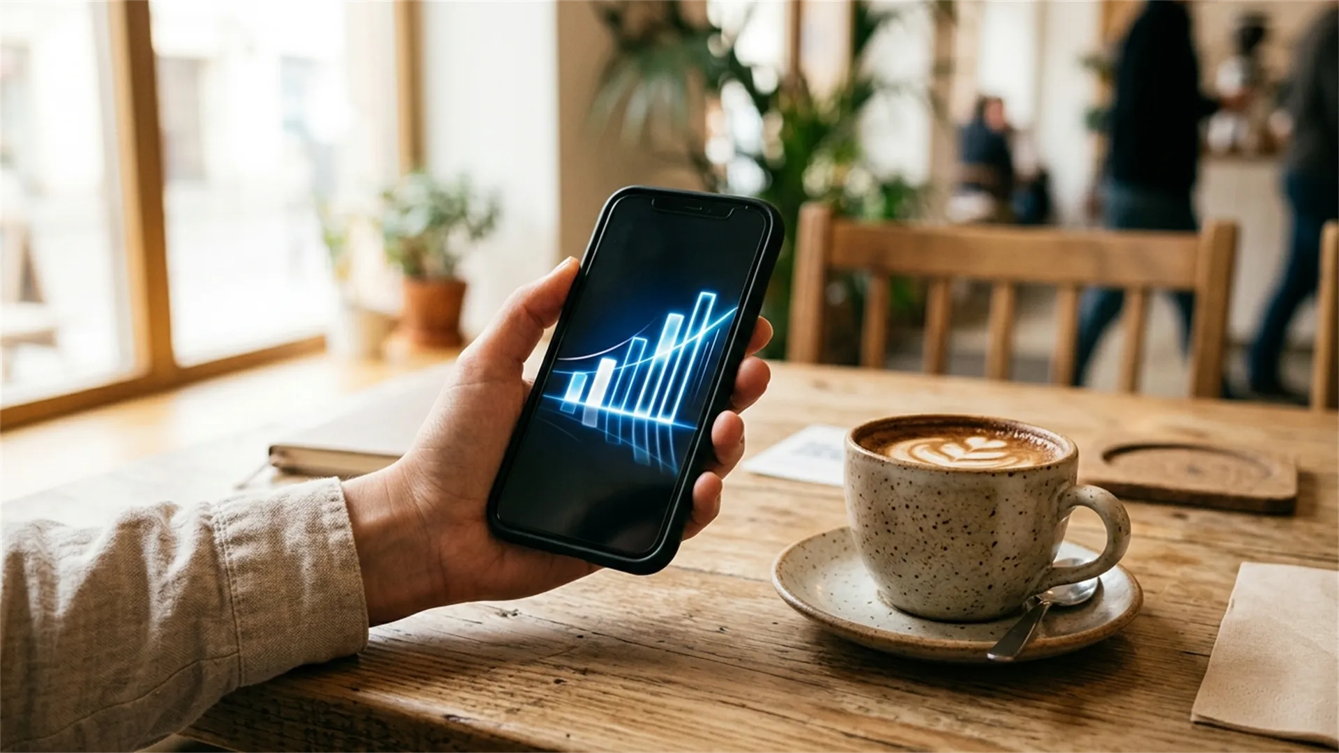 Teléfono mostrando un panel de consumo de datos móviles y un aviso de límite